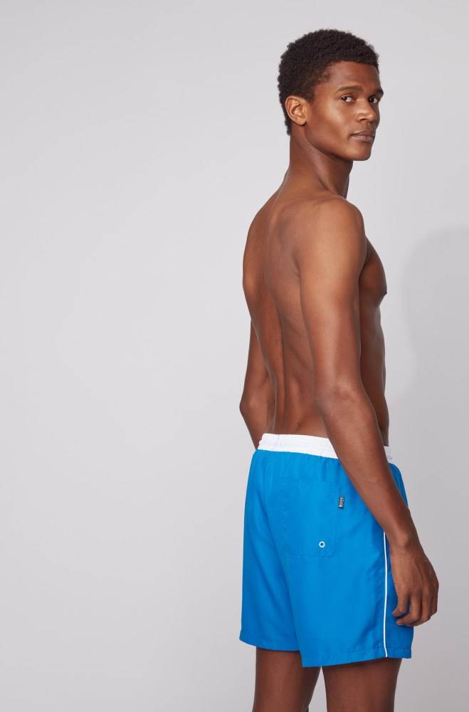 Hugo Boss Medium-length swim shorts Blå | 67uqZFBT