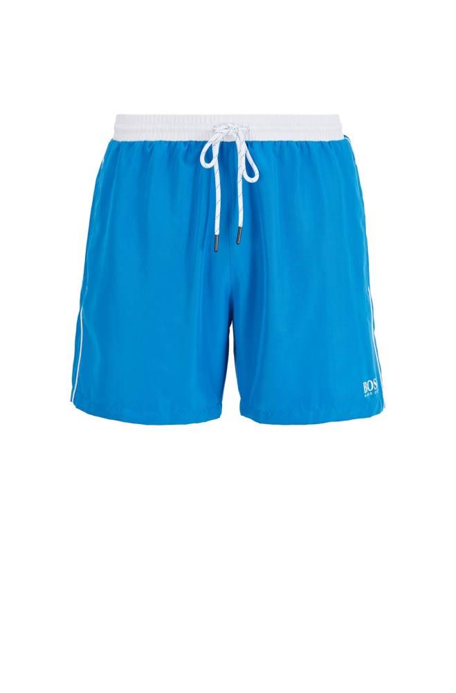 Hugo Boss Medium-length swim shorts Blå | 67uqZFBT