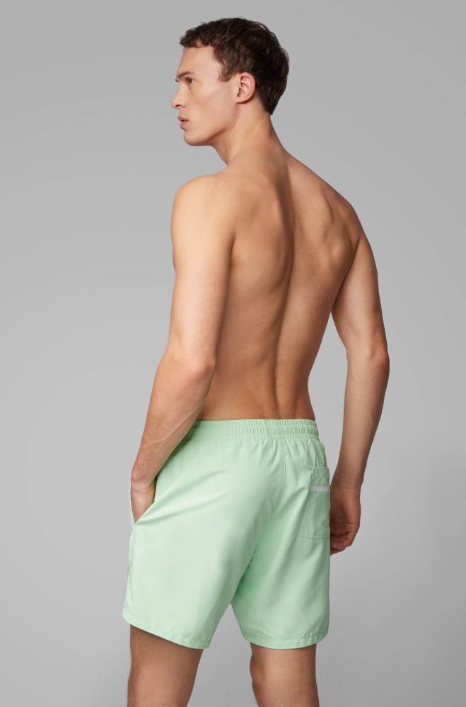 Hugo Boss Medium-length swim shorts Lyse Grønn | mwgiRDUF