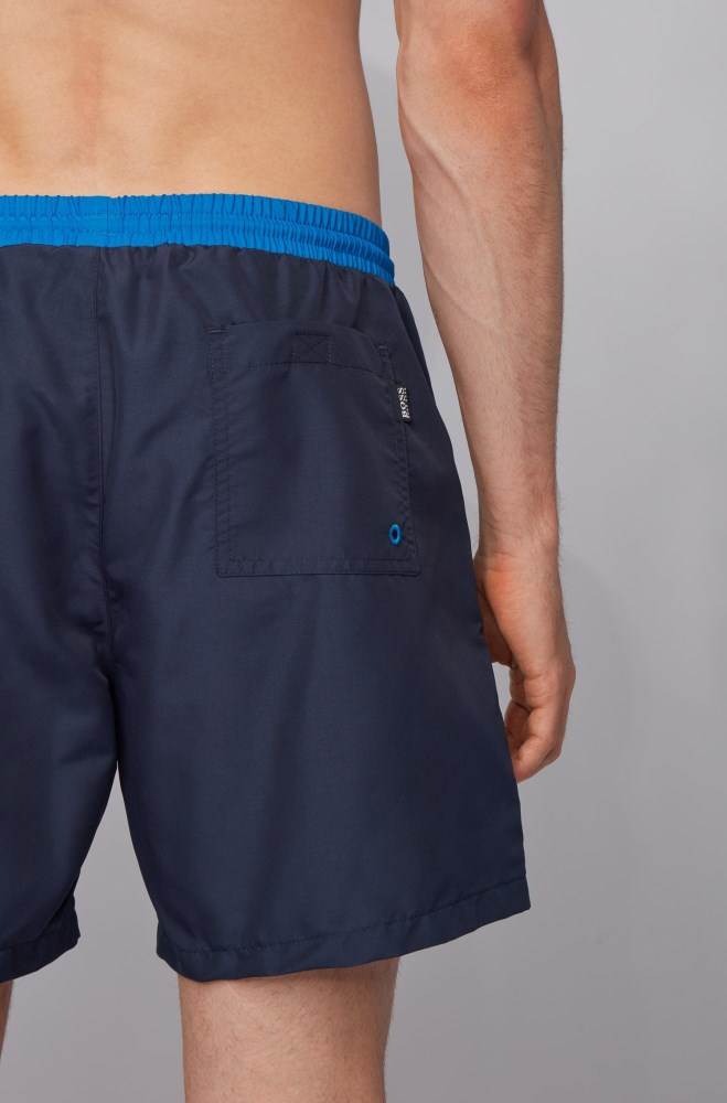 Hugo Boss Medium-length swim shorts Mørke Blå | 2jcElT23