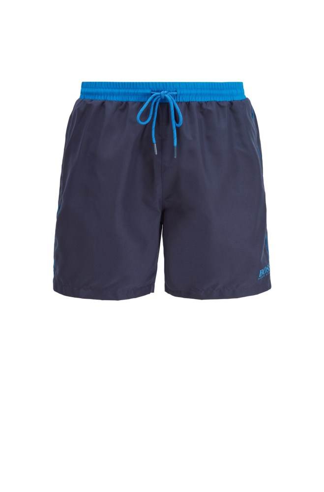 Hugo Boss Medium-length swim shorts Mørke Blå | 2jcElT23