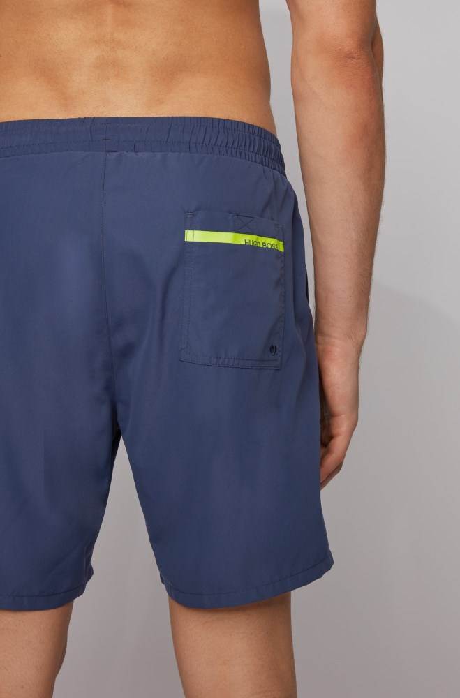 Hugo Boss Medium-length swim shorts Mørke Blå | 6OlWaKC6