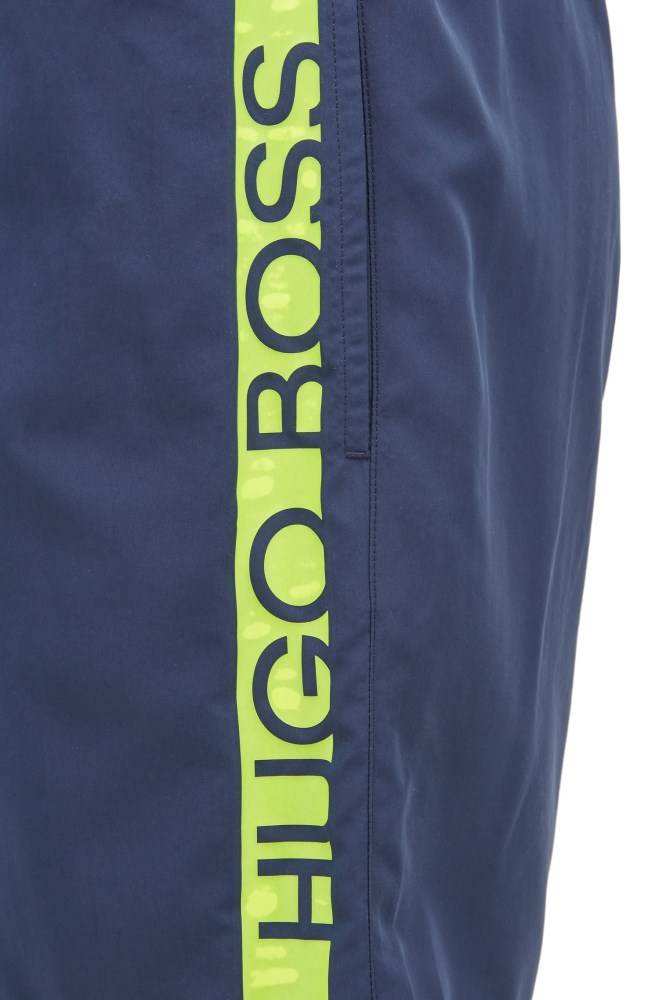 Hugo Boss Medium-length swim shorts Mørke Blå | 6OlWaKC6