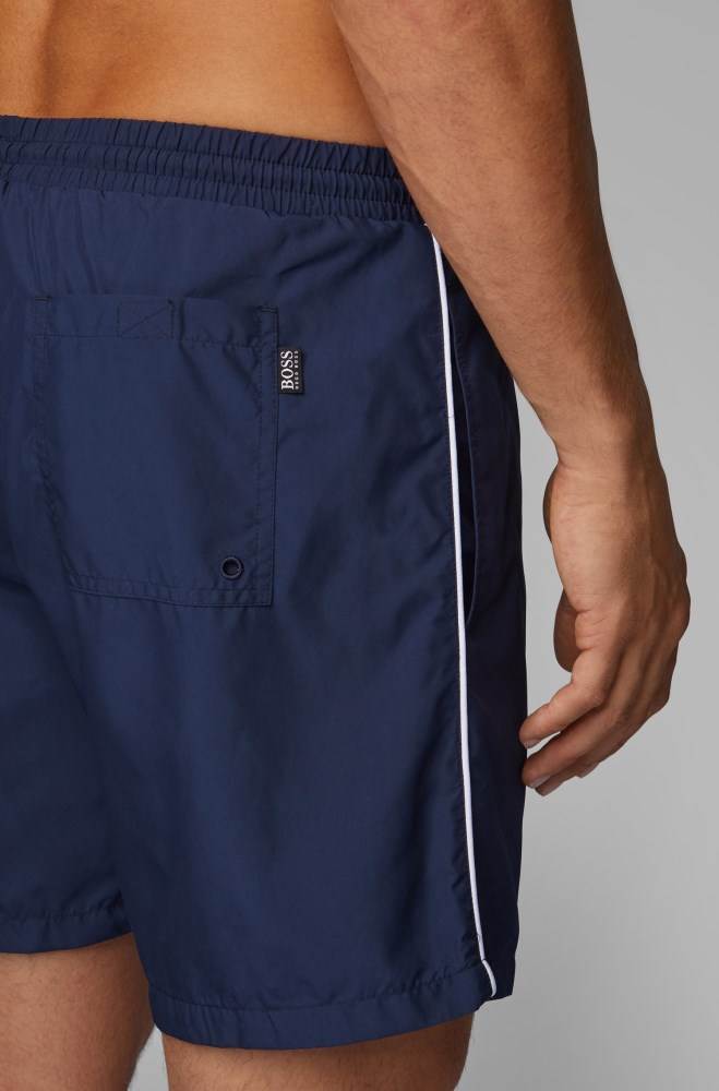 Hugo Boss Medium-length swim shorts Mørke Blå | iZkRc9bt