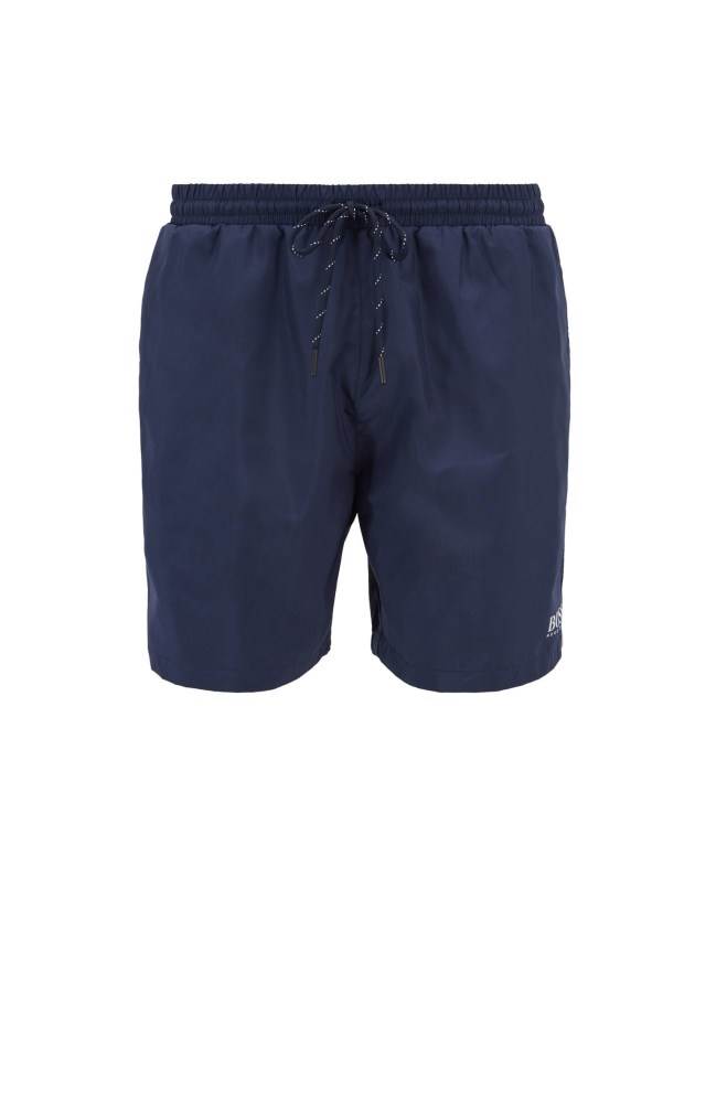 Hugo Boss Medium-length swim shorts Mørke Blå | iZkRc9bt