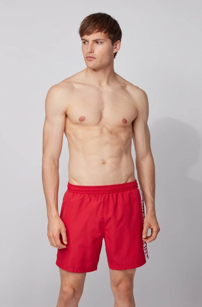 Hugo Boss Medium-length swim shorts Rød | nTwQIIQB