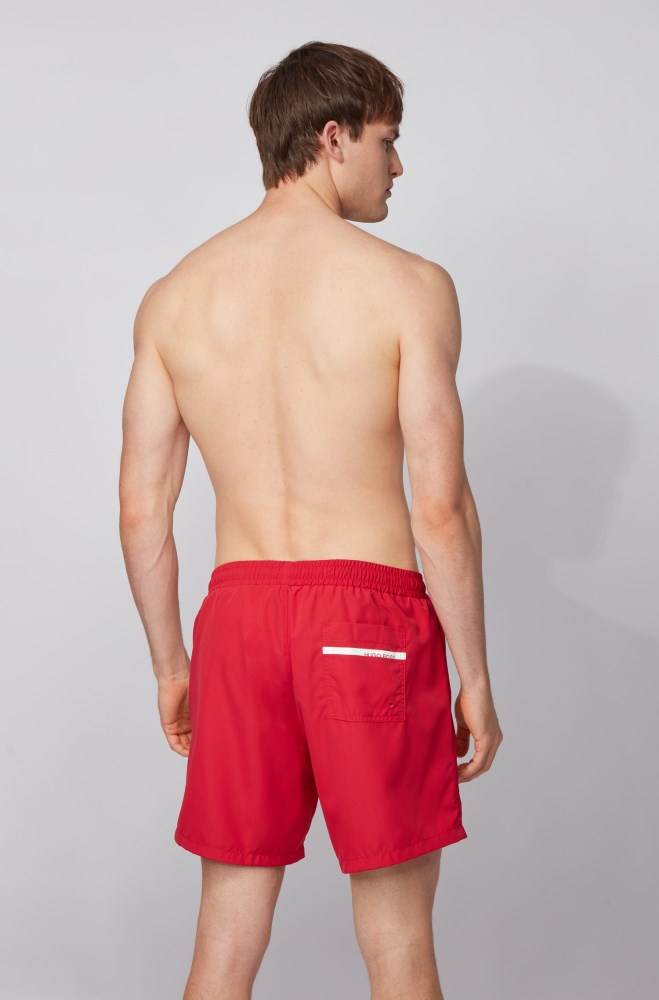 Hugo Boss Medium-length swim shorts Rød | nTwQIIQB