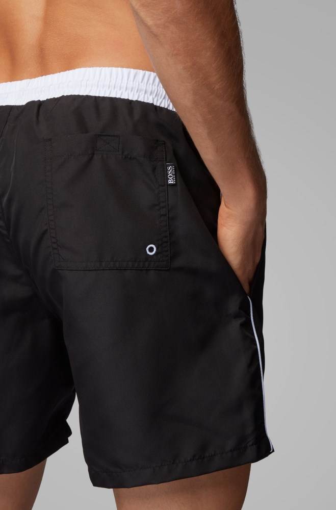 Hugo Boss Medium-length swim shorts Svarte | zxk2fqHm