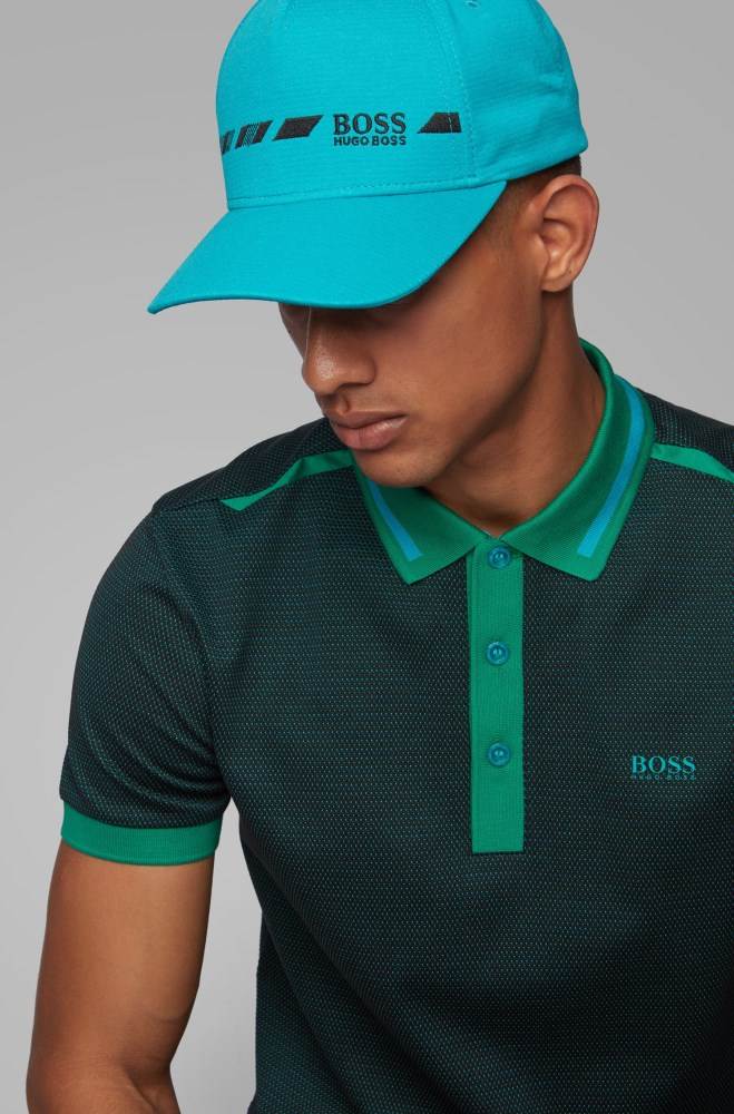 Hugo Boss Melange logo cap Blå | 5zlf4Hqy