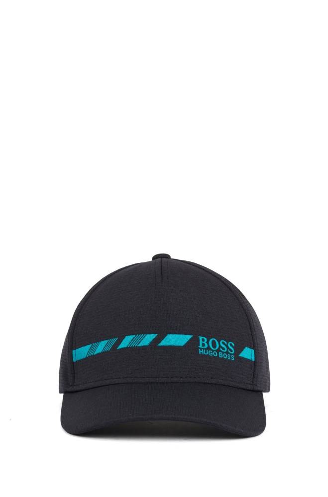 Hugo Boss Melange logo cap Svarte | UarfOPnz