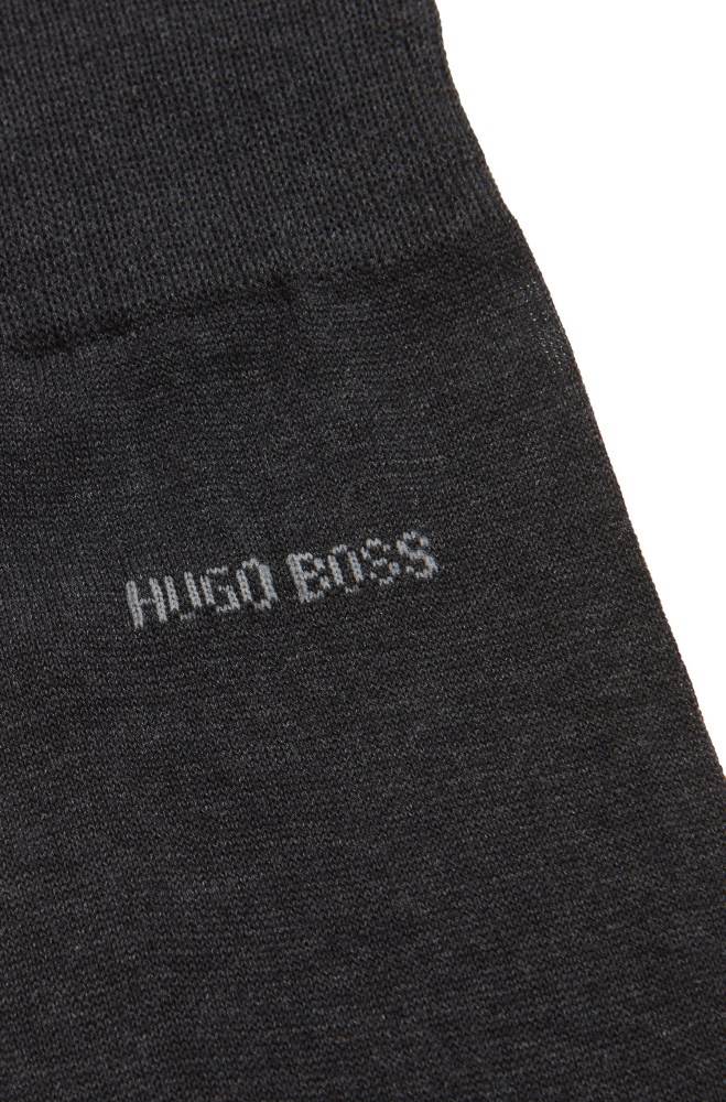 Hugo Boss Mercerised Egyptian cotton socks Mørke Grå | SfvUFBXs