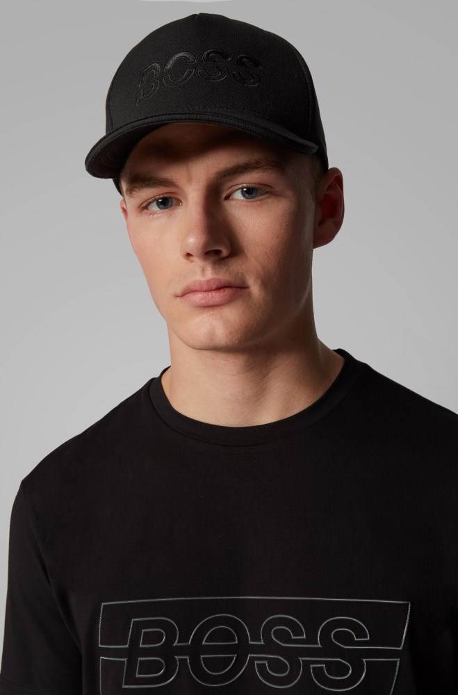 Hugo Boss Micro-mesh cap Svarte | Ym9mtcK1