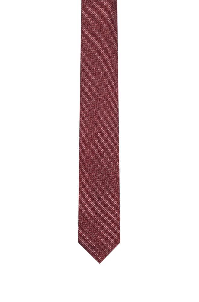 Hugo Boss Micro-pattern jacquard tie Patterned | QfcigHK8