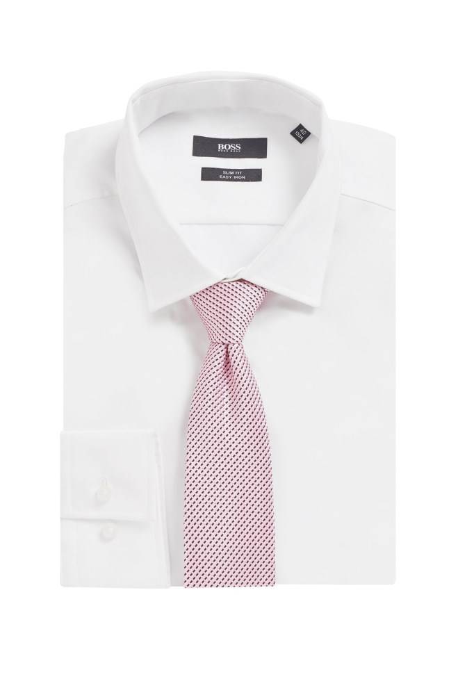 Hugo Boss Micro-pattern tie Lyse Rosa | iooSkVMw