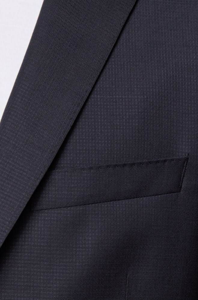 Hugo Boss Micro-patterned slim-fit suit Mørke Blå | gLI3UKSr