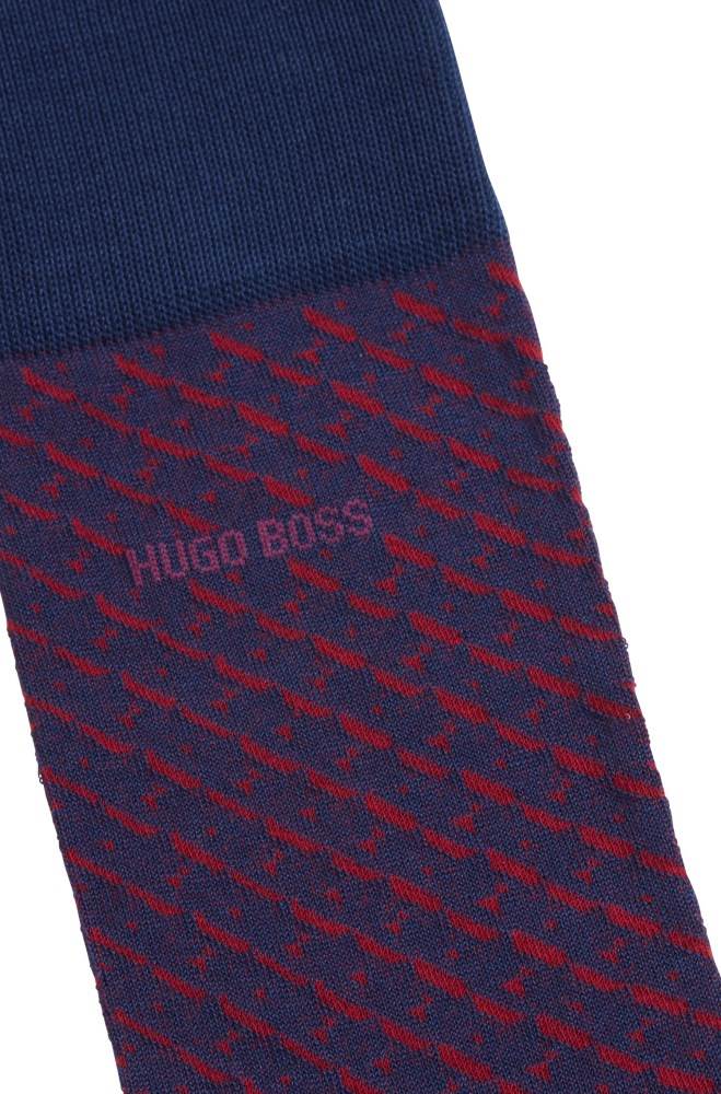 Hugo Boss Micro-patterned socks Lyse Blå | A7VnbYT2