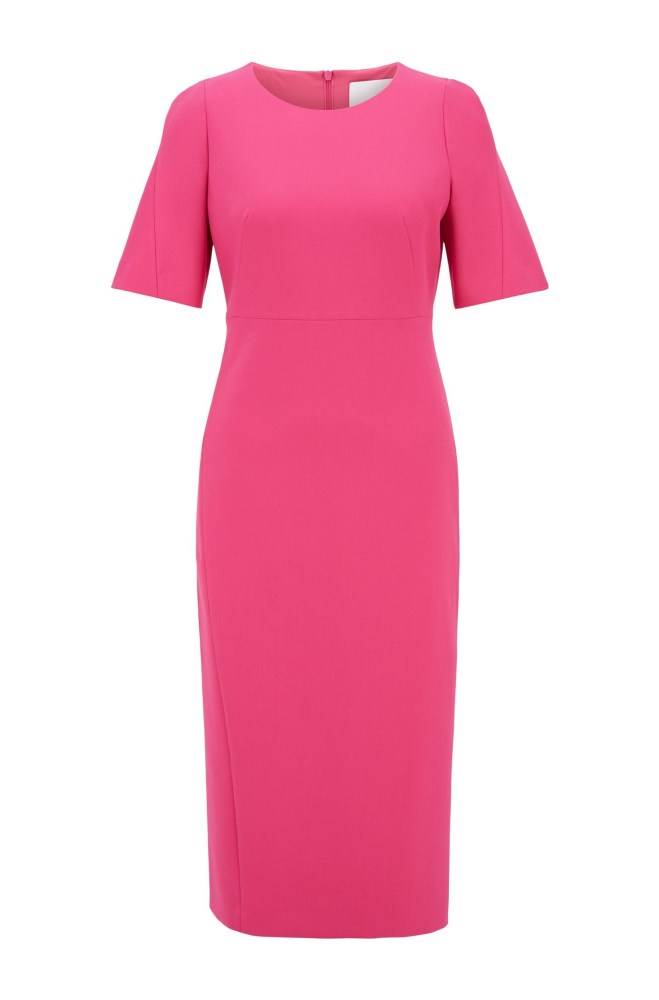 Hugo Boss Midi-length dress Rosa | 3FoQQAO3