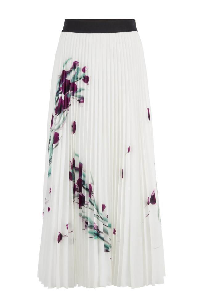 Hugo Boss Midi-length plissé skirt Patterned | UZzNPZyF