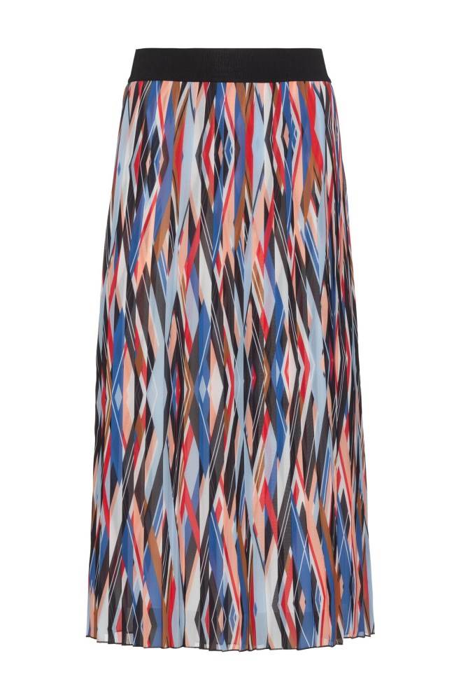 Hugo Boss Midi-length plissé skirt Patterned | l50sZEuX