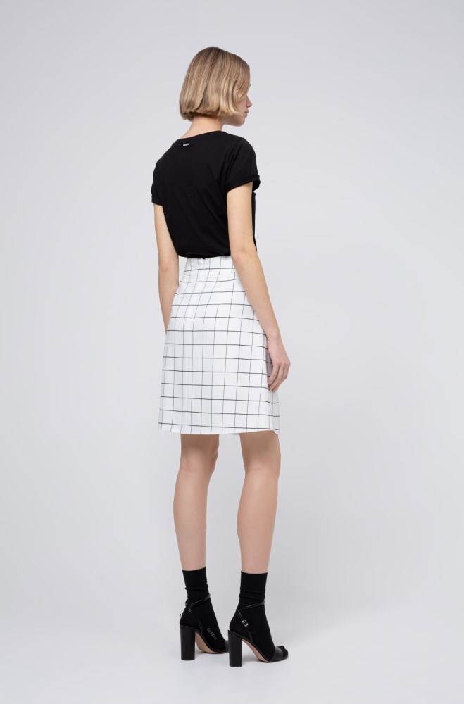 Hugo Boss Mini skirt Hvite | vXk1qukP