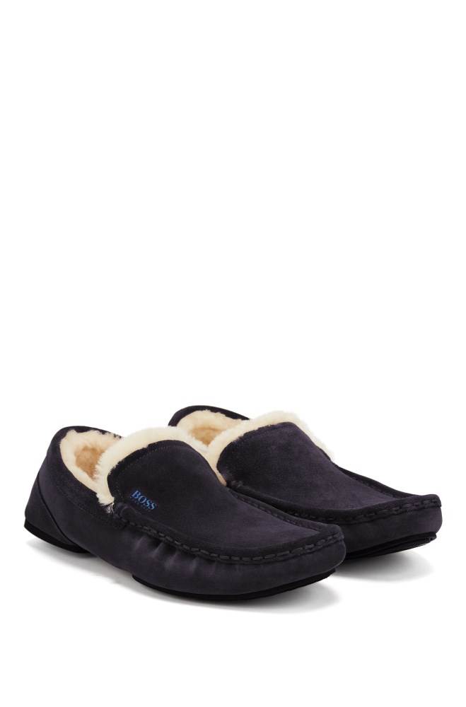 Hugo Boss Moccasins Mørke Blå | cWPju8A0