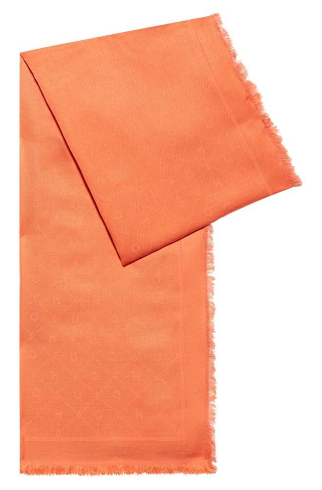 Hugo Boss Modal-blend scarf Oransje | Gs31P4Wi