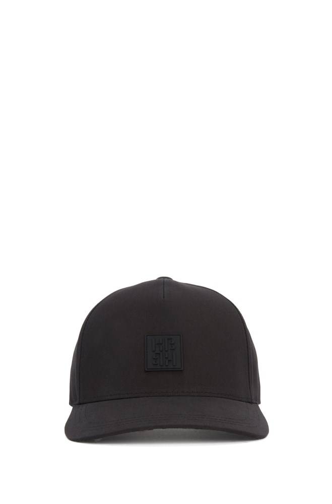 Hugo Boss Monogram-print cap Svarte | b9VsAhFw