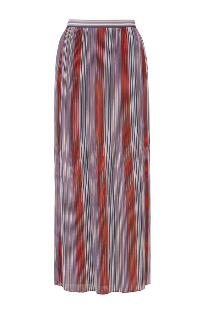 Hugo Boss Multi-coloured plissé maxi skirt Patterned | rIdQ1qR3