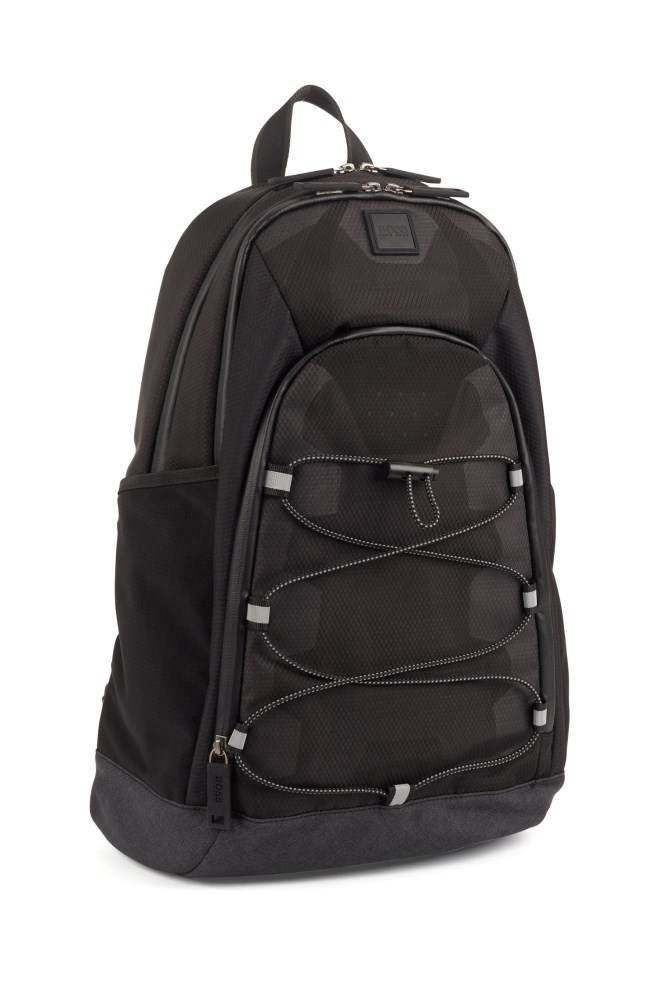 Hugo Boss Multi-pocket backpack Svarte | ekZF6A3e