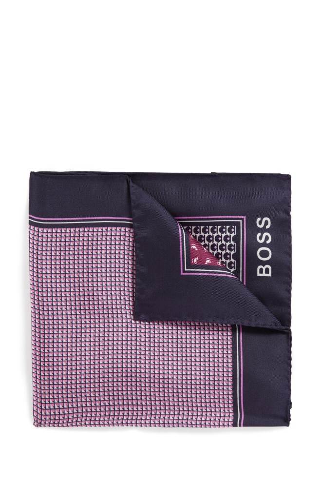 Hugo Boss Multi-printed pocket square Lilla | Hshw0zQe