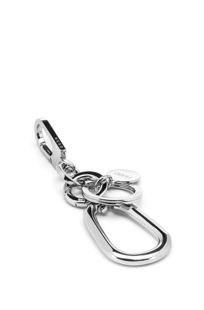 Hugo Boss Multiple-hoop key ring Sølv | zhUHVuhL