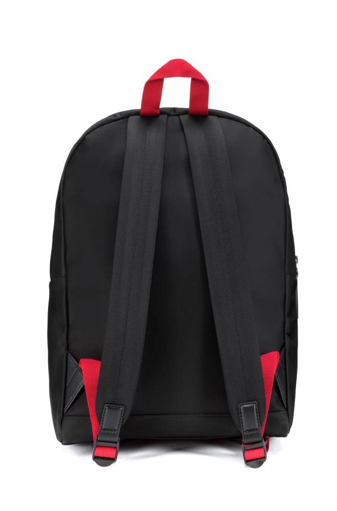 Hugo Boss Nylon-gabardine backpack Svarte | gldlaMcV