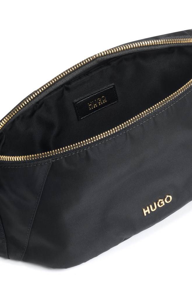 Hugo Boss Nylon-gabardine belt bag Svarte | uZoDX1ej