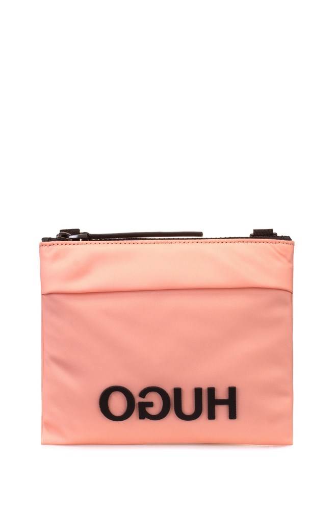 Hugo Boss Nylon gabardine envelope bag Rosa | RqpLQotW