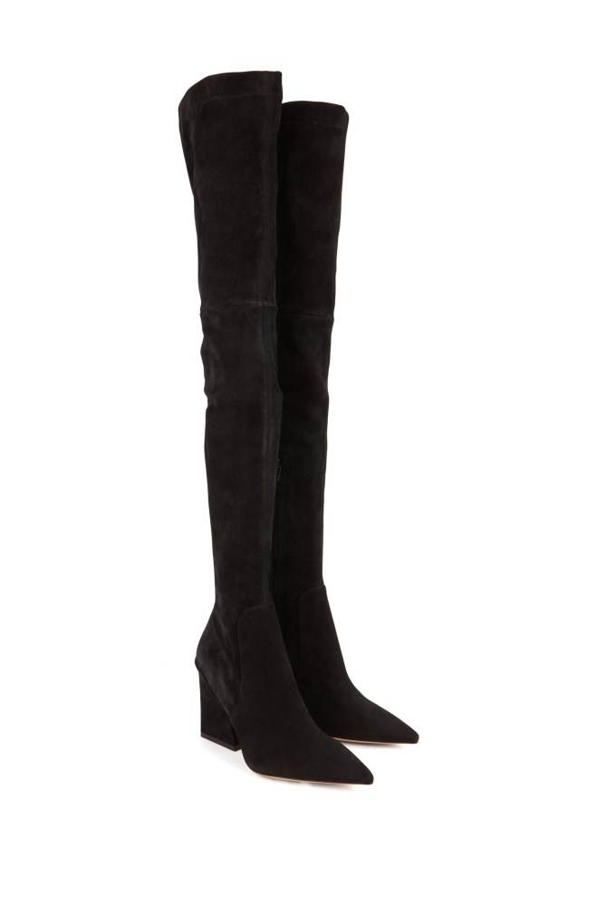 Hugo Boss Over-the-knee boots Svarte | luj9BBnO