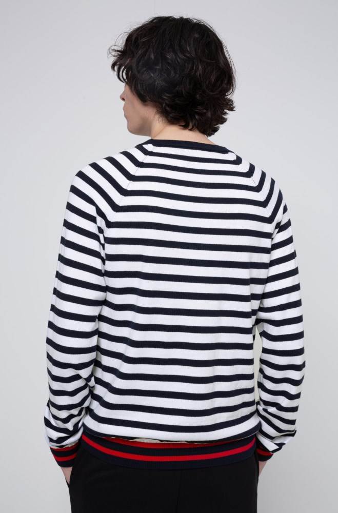 Hugo Boss Oversized-fit sweater Patterned | J51mHcJr