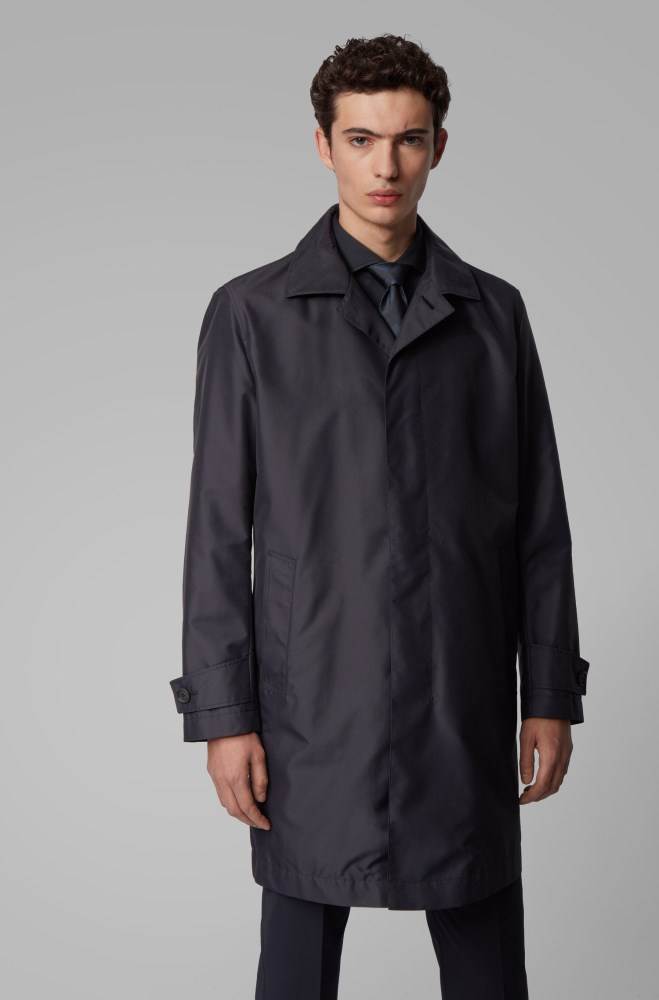 Hugo Boss Packable car coat Mørke Blå | XLrxfnXw