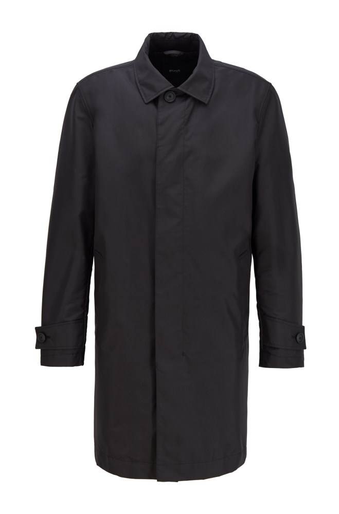 Hugo Boss Packable car coat Svarte | 7FQ5v7eB