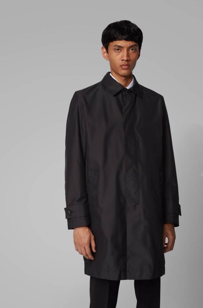 Hugo Boss Packable car coat Svarte | 7FQ5v7eB