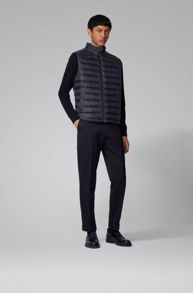 Hugo Boss Packable down gilet Mørke Blå | DvVOToWP