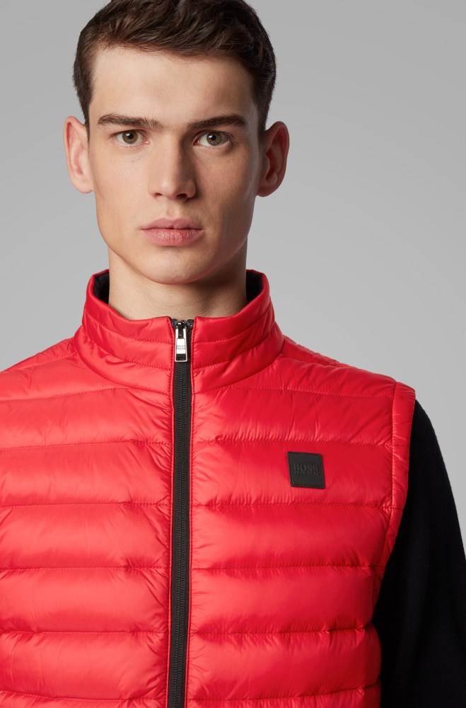 Hugo Boss Packable down gilet Rød | S9sNSppl