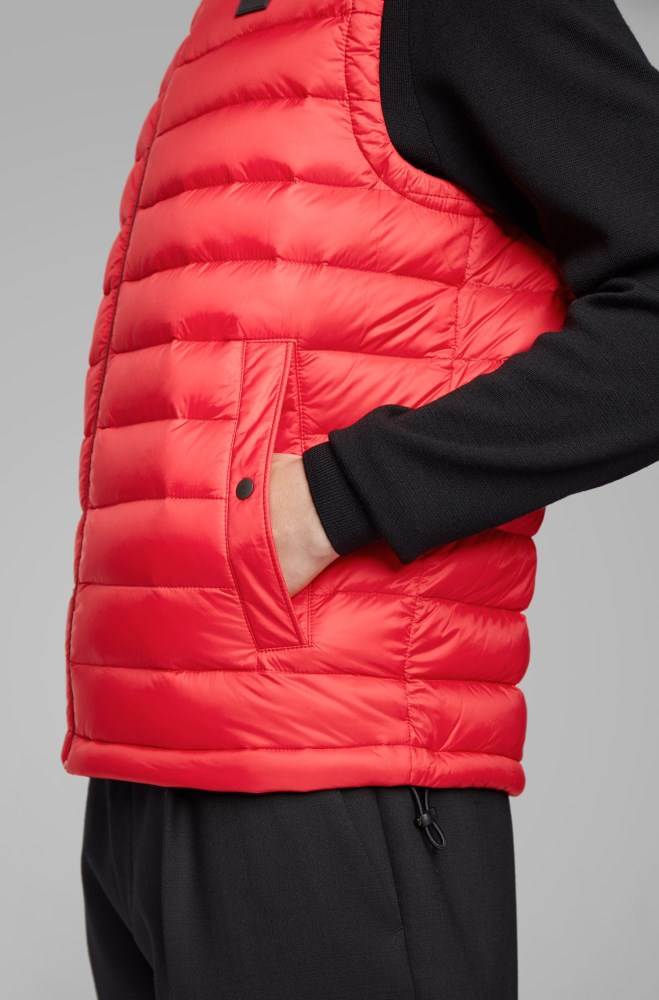 Hugo Boss Packable down gilet Rød | S9sNSppl