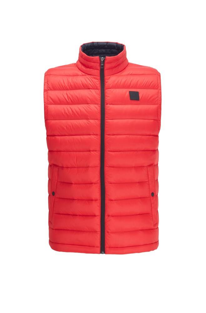 Hugo Boss Packable down gilet Rød | S9sNSppl