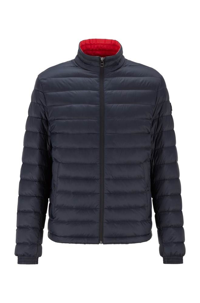 Hugo Boss Packable down jacket Mørke Blå | vT1TzOQE