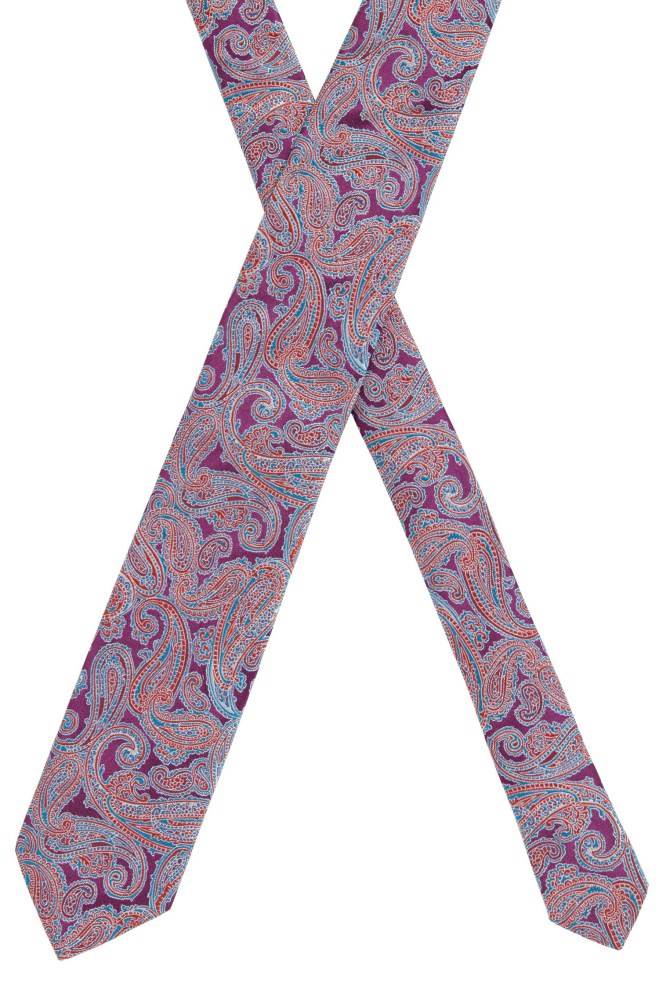 Hugo Boss Paisley tie Lilla | 6gBWuf1v