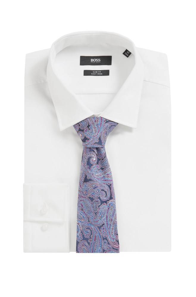 Hugo Boss Paisley tie Mørke Blå | VT8mBTxl