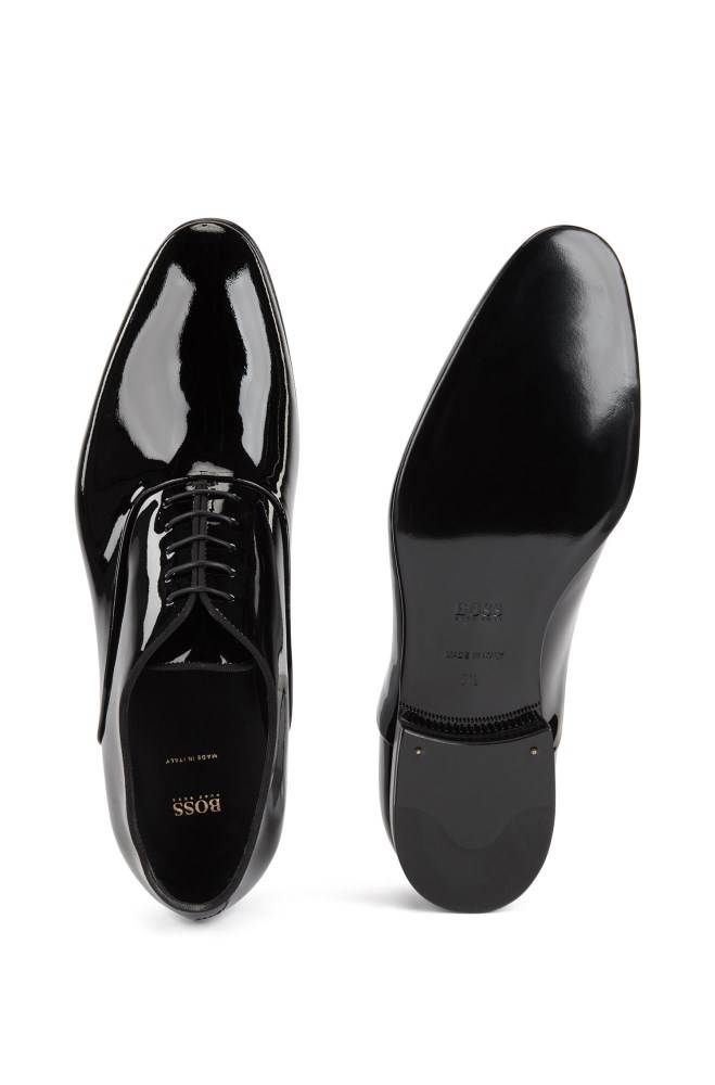 Hugo Boss Patent leather Oxford shoes Svarte | Nt6CsdXD