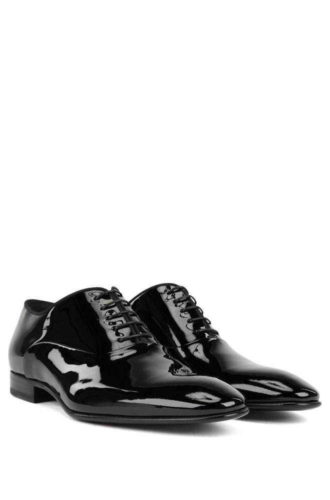 Hugo Boss Patent leather Oxford shoes Svarte | XhSGRNq9