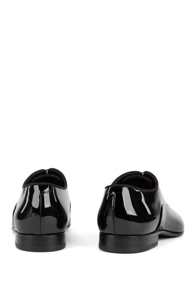 Hugo Boss Patent leather Oxford shoes Svarte | XhSGRNq9