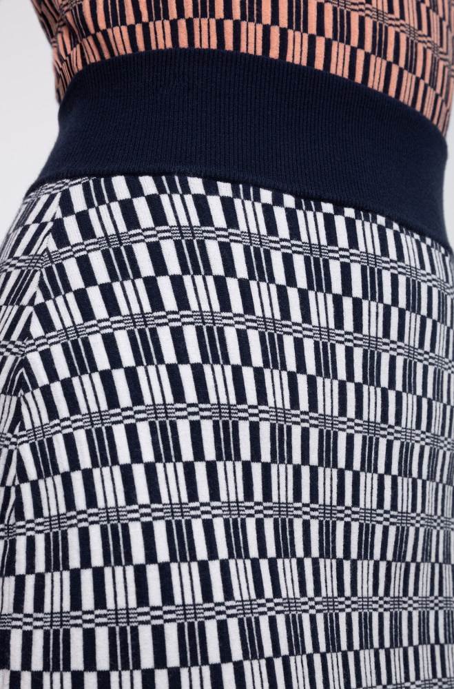 Hugo Boss Patterned knitted pencil skirt Patterned | 5Wp2NADA